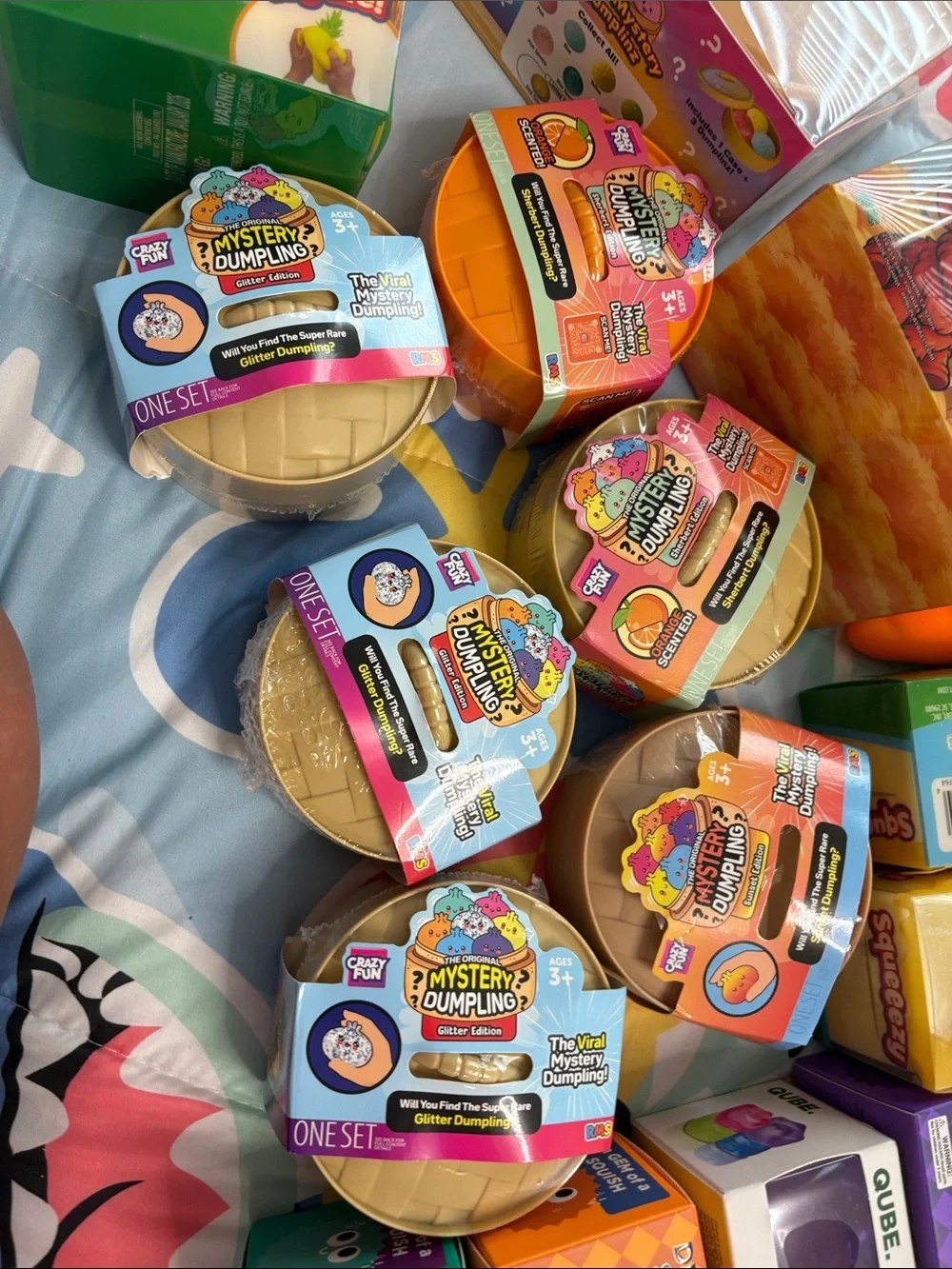 Assorted Squeeze Toys Pack - Yellow & Orange